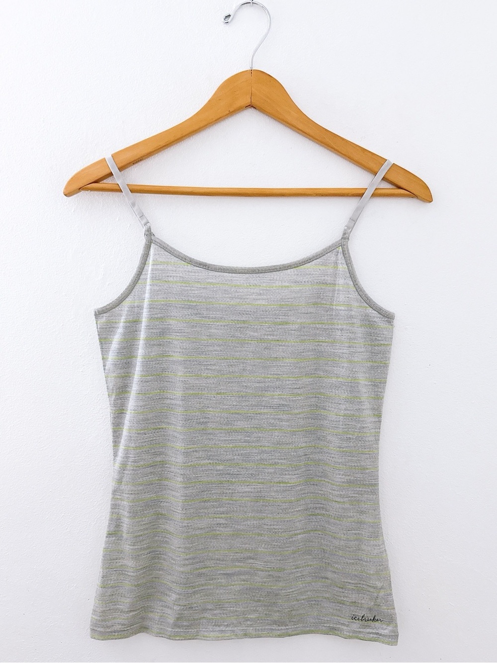NWT Icebreaker Wool Cami Tank Top Base Layer Ultra lightweight Gray Heather Med